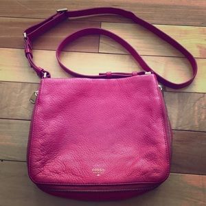 Red Fossil Crossbody Purse